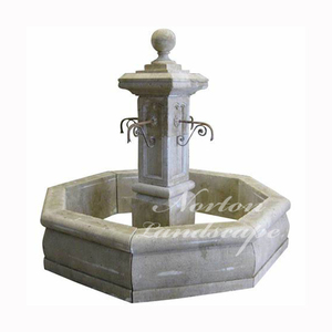 Décoration de jardin extérieur Grande <span class=keywords><strong>fontaine</strong></span> d'eau antique en pierre calcaire sculptée style français en granit et marbre <span class=keywords><strong>à</strong></span> <span class=keywords><strong>vendre</strong></span> - Product Image 3