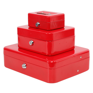 Mini tienda usa monedas, caja de ahorro de <span class=keywords><strong>dinero</strong></span>, caja de efectivo, caja de efectivo segura de metal con cerradura de llave - Product Image 1