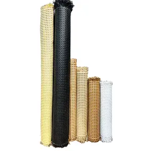 Furniture raw materials plastic rattan core mat rattan sofa woven mesh eyelets