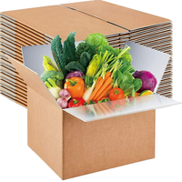 Boîtes isolées de carton de refroidisseur de nourriture pour transporter les propriétés congelées d'isolation thermique de chaîne du froid de viande