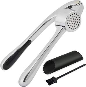 Outils de cuisine ménagers Presse-ail en acier inoxydable Écraseur de cuisine Outil à légumes Hachoir à gingembre manuel - Product Image 1