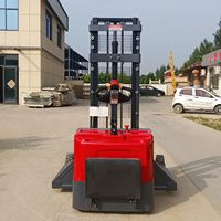Chariot élévateur à palettes électrique 2T personnalisable, avec plateforme pour conducteur, pour terrains accidentés, entrepôts et exploitations agricoles, accessoires en option
