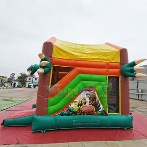 Château gonflable commercial pour enfants, combo dinosaure, avec toboggan, pour extérieur - Product Image 2