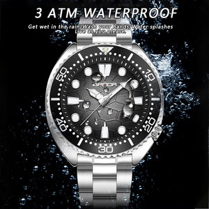 Reloj de Pulsera de Cuarzo para Hombre Sanda 9120, Estilo Casual de Negocios, Minimalista, con Esfera Luminosa, Calendario, Resistente al Agua y Bisel Giratorio - Product Image 4
