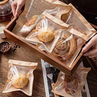Emballage personnalisé pour biscuits avec logo, sac auto-adhésif givré de qualité alimentaire pour pain, biscuits, bonbons, emballage individuel