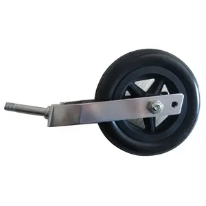 High Quality Castor 6 inches PU Foam Wheel with Alloy Metal Frame Fork