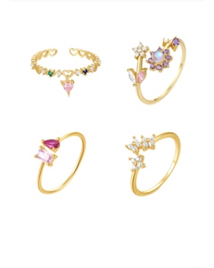 Anillo de Plata 925 para Mujer, Diseño Floral con Gema Moonlight, Color Rosa Dulce, para Uso Diario - Product Image 1