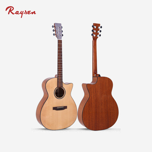 High Quality Acoustic Guitar with Solid Spruce Top and Pick-up - Product Image 1