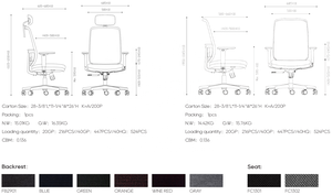 Silla de oficina ejecutiva de diseño OEM Silla de personal giratoria moderna con función de refrigeración Muebles de conferencia ajustables - Product Image 4