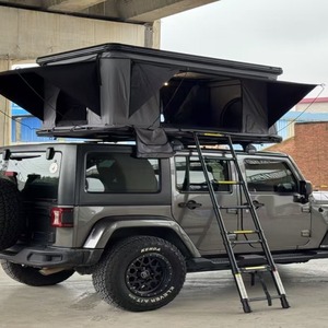 Abri solaire rétractable portable pour toit de voiture en tissu imperméable pour <span class=keywords><strong>parking</strong></span> extérieur quotidien et tente de toit - Product Image 4