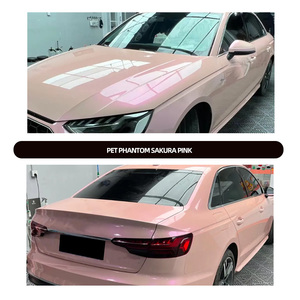 Film de protection de voiture rose corail en gros d'usine, auto-adhésif, protection <span class=keywords><strong>UV</strong></span> 99%, changeant de couleur, anti-rayures, auto-réparateur, en PVC - Product Image 2