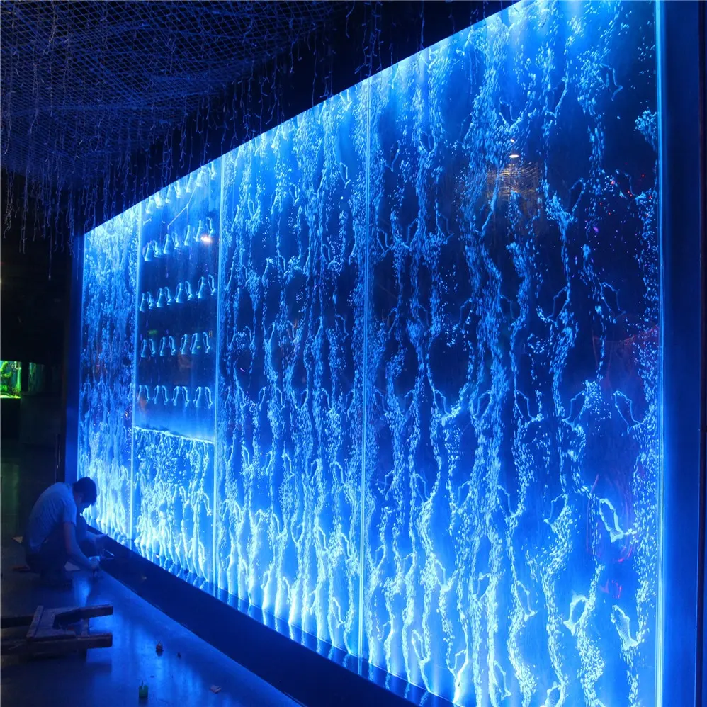 Дизайн интерьера: водяной фонтан с пузырями, индивидуальные <span class=keywords><strong>на</strong></span>стенные украшения для аквариума