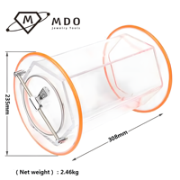 Kt-1320 Drum Batu Ukuran Besar Alat Pemoles Perhiasan Barel Logam Pemoles Derusting Mesin Pemoles Tumbler Putar