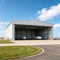 Hangar de Acero de Diseño Personalizado para Aviones Privados y Helicópteros, Construcción de Estructuras Metálicas para Aeropuertos