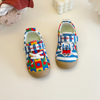 Chaussures en toile décontractées pour enfants, antidérapantes, respirantes, imprimées et tendance, vente en gros