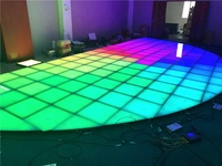 Indoor Park Hotel Utilisation Interactive LED Dance Floor Induction Décoloration avec connexion magnétique LED Matrix Light