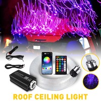 Kit de Luces de Techo de Fibra Óptica para Auto y Hogar, 500 Piezas, Luces de Techo con Control Remoto, Efecto de Estrellas Fugaces