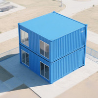 Maison conteneur préfabriquée de luxe, moderne, mobile et portable, à assemblage rapide, démontable, avec bureau, toilettes, 40 pieds, 4 chambres