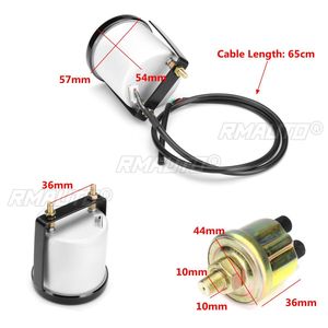 Manómetro Universal de Presión de Aceite para Automóvil de 2'' 52mm, 0-140PSI, Pantalla LED de 7 Colores, Carátula Negra, 12V, con Sensor - Product Image 2