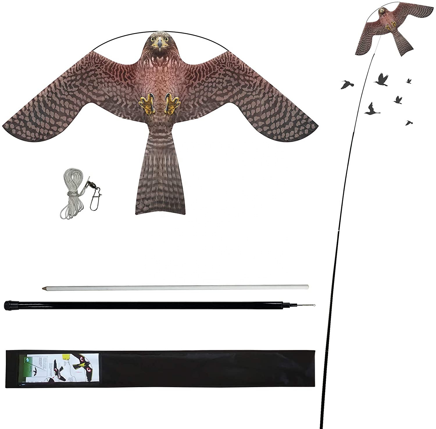 simulated Eagle Scare Bird Kite A (single kite price) brown
