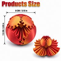 3D Printed Gear Sphere Fidget Toy Rotating Gear Ball Gradient Mechanical Fidget Toy Gift