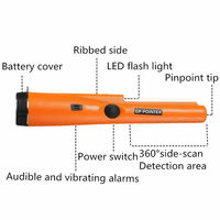 Détecteur de Métaux Portable à Haute Qualité, Petite Sonde de Positionnement en Métal à 360 Degrés pour la Localisation d'Or
