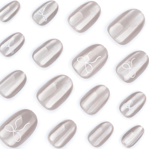 <span class=keywords><strong>Uñas</strong></span> Postizas con Diseño <span class=keywords><strong>de</strong></span> Corazón, Lazo, Perla y Diamantes <span class=keywords><strong>de</strong></span> Imitación, <span class=keywords><strong>Uñas</strong></span> Acrílicas con Diseño <span class=keywords><strong>de</strong></span> Flor para San Valentín - Product Image 3