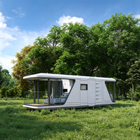 Maison-capsule en aluminium K7, alimentée à l'énergie solaire, mobile, portable, moderne, pour hôtel, bureau, cuisine, appartement, salon, éco-responsable