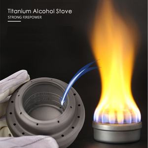 Mini Ultralight <span class=keywords><strong>Portable</strong></span> <span class=keywords><strong>Outdoor</strong></span> Camping High Quality Titanium Alcohol Stove BurnersとCross Stand Stove Rack Support - Product Image 6