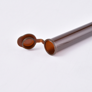 Tube de conditionnement portable en PP personnalisé avec bouchon à clapet résistant aux enfants pour pilules et herbes, avec couvercle de sécurité CR - Product Image 4