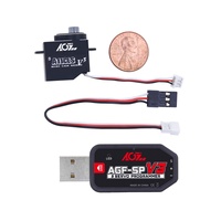 Servo RC Metálico AGFRC A11CLS V3 Programable de 1.4KG y 0.050s con Motor Sin Núcleo CNC de Alta Velocidad, Rodamientos de Bolas y Modulación de Ancho de Pulso