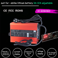 72V 60V 67.2V 84V Li-ion LiPo 48V Lifepo4 Batterie Au Lithium Chargeur Curren Ajuster 2A 5A 10A 12A Charge Rapide ebike 12S 16S 20S 24S