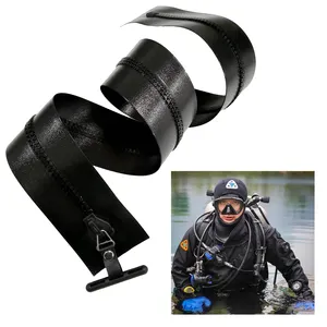 TOPAZ 10# Resin Drysuit Zipper Heavy Duty TPU Waterproof and Airtight Zippers for Diving Suit Dry Suits (Width: 68 mm)