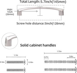 Accesorios para muebles de fábrica Gabinete <span class=keywords><strong>Armario</strong></span> Cajón Perfiles Perfil LARGO DE ALUMINIO Manija de aluminio de Xingqiu - Product Image 3
