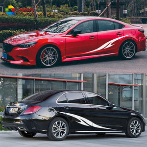 Minigonne laterali <span class=keywords><strong>auto</strong></span> adesivi <span class=keywords><strong>auto</strong></span> da corsa sport decalcomanie della decorazione autoadesivo dell'automobile - Product Image 2