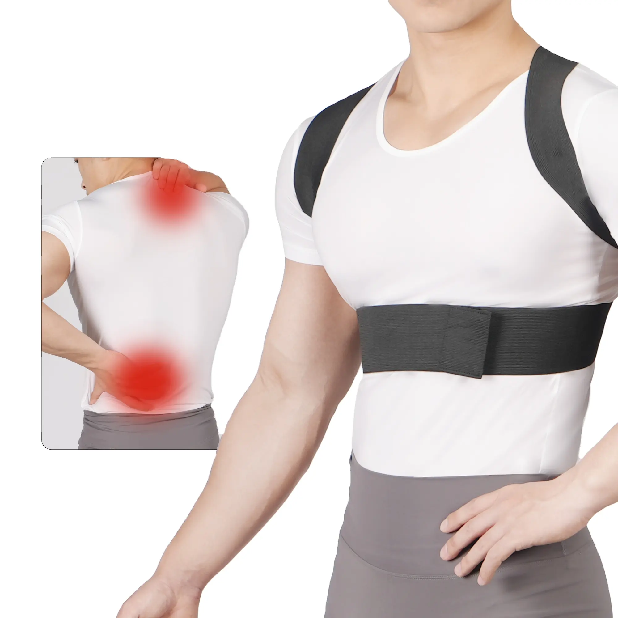 Vente chaude Bonne qualité soutien dorsal respirant confortable soutien dorsal adulte soutien de posture