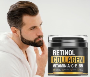 Productos para el cuidado de la piel para hombres de etiqueta privada, crema facial con colágeno de retinol para hombres, crema facial antienvejecimiento, crema de día y noche con vitamina C - Product Image 3