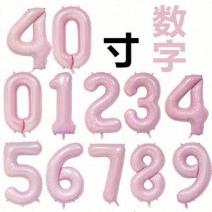 ลูกโป่งรูปทรงตัวเลขเดี่ยว สีพื้น ขนาด 16 32 40 นิ้ว สำหรับตกแต่งปาร์ตี้ฮาโลวีน วันเกิด คริสต์มาส  ขายส่ง - Product Image 6