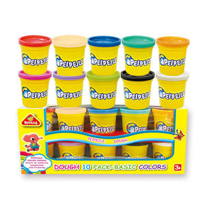 ดินน้ำมันเปปเป้เล่ 10 สี ถ้วยใหญ่ ดินเหนียวจากข้าวสาลี สำหรับงานประดิษฐ์ DIY สำหรับเด็กอายุ 2-4 ปี ชุดของเล่นสำหรับเด็กทั้งชายและหญิง - Product Image 3