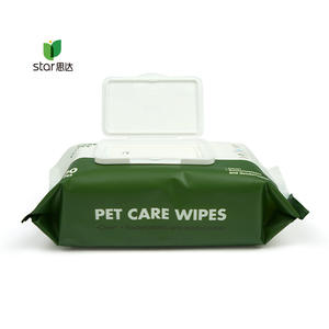 OEM 100Pcs Tisu Basah Mandi Hewan Peliharaan Mini Tisu Basah untuk Anjing Tisu Basah Hewan Peliharaan - Product Image 6