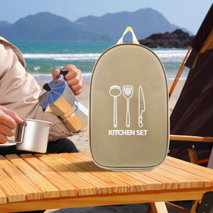 Outdoor Camping Kitchenware Storage Bag Portable Oval 36x22.5x5cm For Picnic And Camping Use - Product Image 2