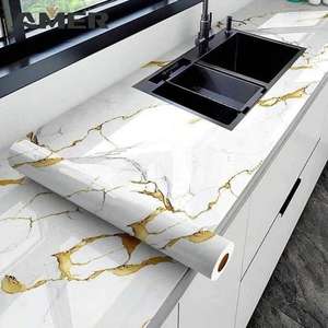 Amer Factory Wholesale <strong>Purple</strong> and Gold <strong>Marble</strong> Foam Self Adhesive Waterproof <strong>Wallpaper</strong> for Bathroom <strong>Marble</strong> - Product Image 2