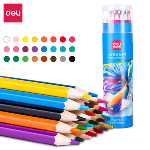 Deli Water Color Pencils 12 Colors No.7071-12 For Kids Drawing Art Supplies - Product Image 2