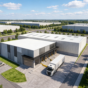 Almacén Logístico Modular Moderno de Acero Estructural Prefabricado, Instalación de Almacenamiento de Alta Capacidad - Product Image 1
