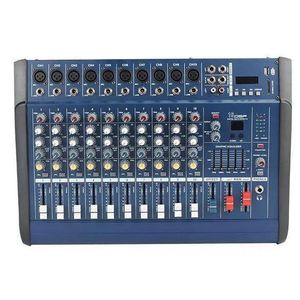 PMX1202D <b>USB</b> 12 Channel Powered Mixer With <b>Bluetooth</b> SD Card Audio Interface For Live Performance Studio Use - Product Image 1