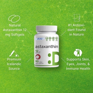 OEM&ODM Astaxantina 12mg en Cápsulas Blandas, Suplementos de Astaxantina de Alta Potencia, Apoyo para la Salud de Ojos, Articulaciones y Piel, y Niveles de Energía, 90 Unidades - Product Image 2