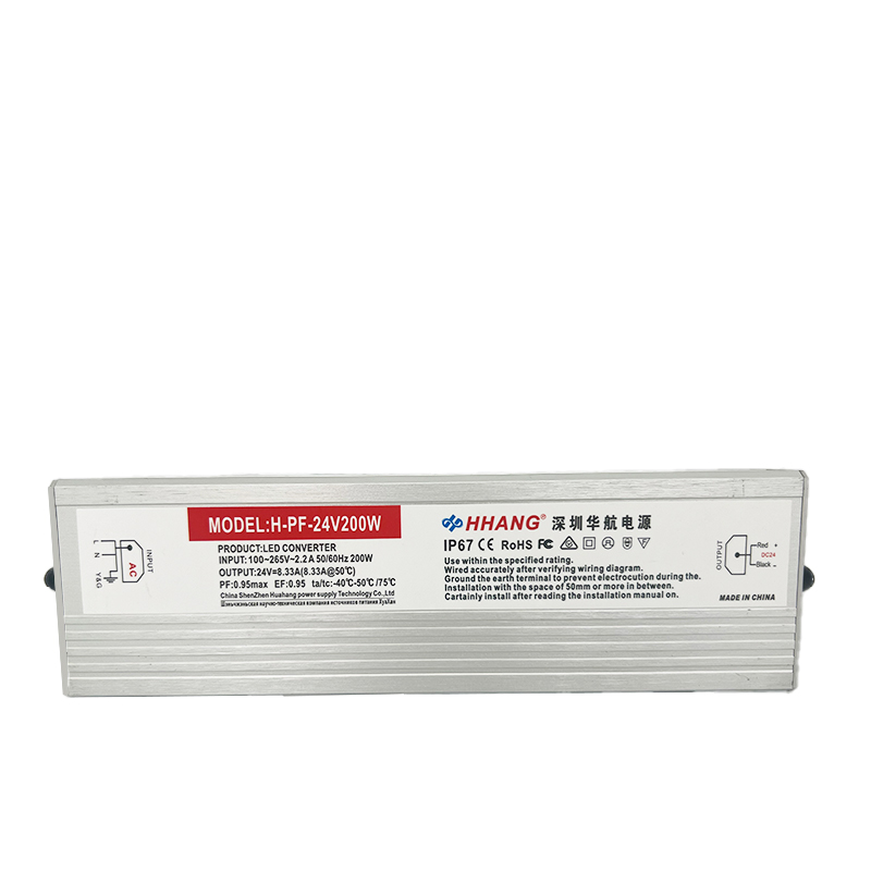 Outdoor Waterproof LED Power Supply 12V 200W Lighting Transformer with Short Circuit & Overtemp Protection AC & DC Output at 24V
