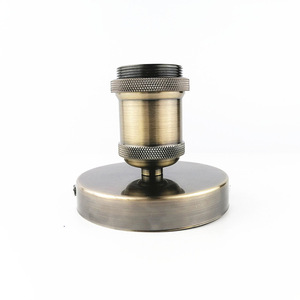 Honeyfly E27 Đèn trần chủ 250V 250W nhôm gốm lõi trần ánh sáng ổ cắm cơ sở DIY Retro cách nhiệt - Product Image 3