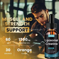 Ausreson Créatine Liposomale Monohydrate Liquide, Créatine HCL, Complément Sportif, Stimulant Énergétique, Gouttes Liquides de Créatine Liposomale