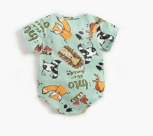 Bulk Buy Infant Clothes Baby Cute Jumpsuit Short Sleeve Character Romper From China - Product Image 2